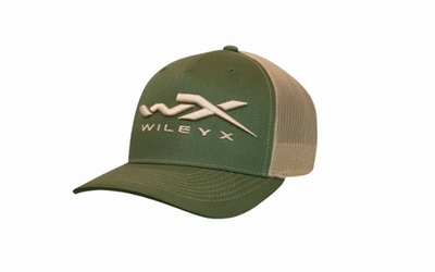 WX Snapback Cap One Size, green en tan