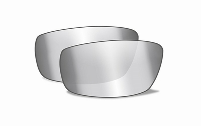 WileyX BOSS smoke grey,silver flash mirror glazen