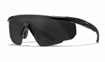 WileyX Schietbril - SABER ADVANCED, smoke grey / mat zw frm 