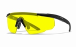 WileyX Schietbril - SABER ADVANCED, yellow / mat zw frame 