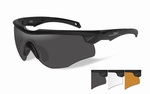 WileyX zonnebril - ROGUE grey-clear-rust / mat zwart frame 